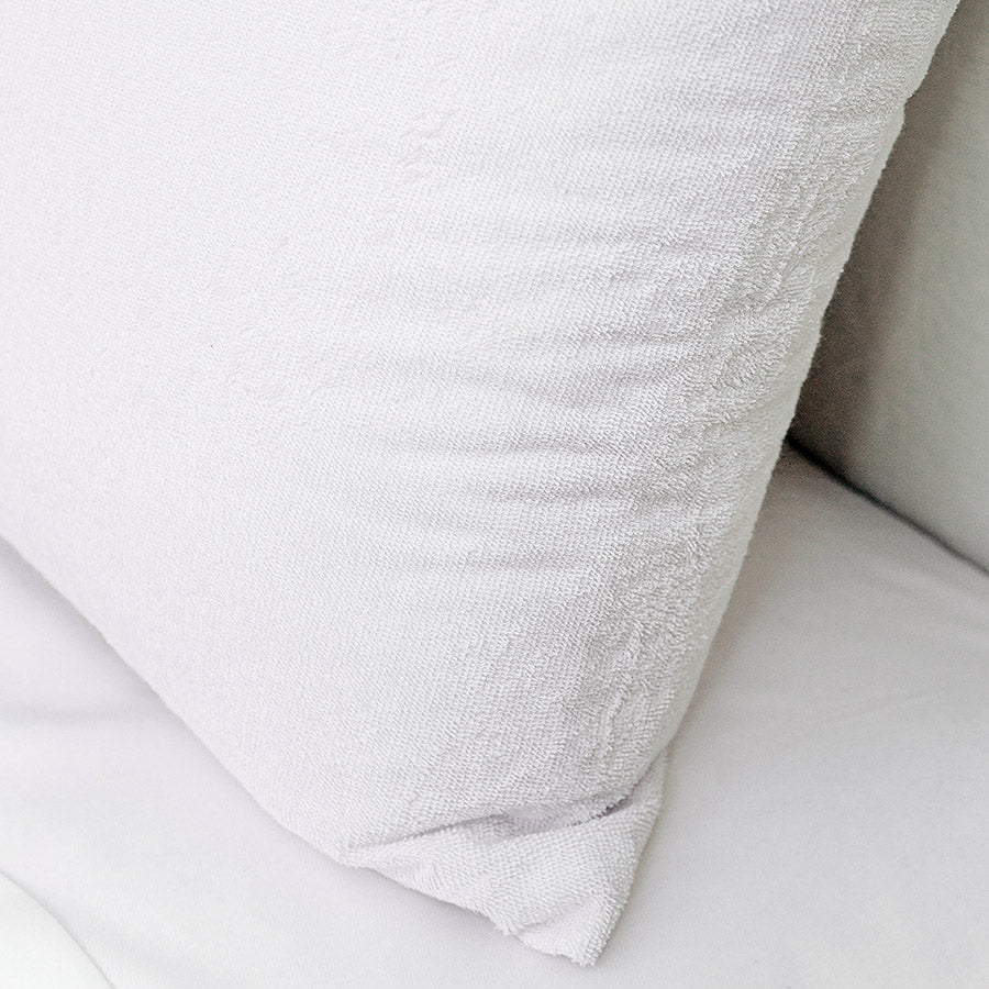 Cotton Bamboo Towelling Waterproof Pillow Protector