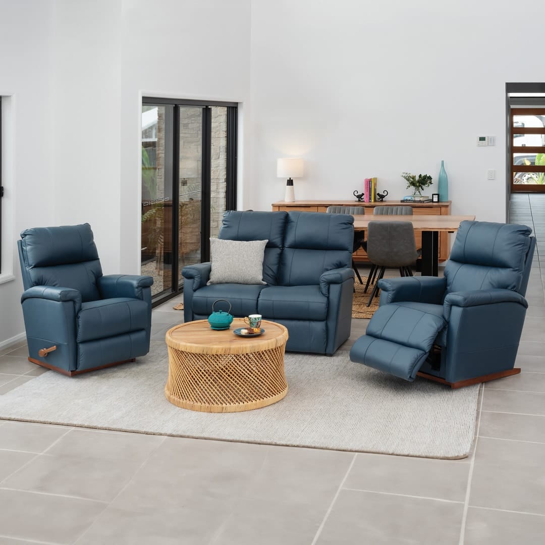 Ethan La-Z-Boy Suit Leather Lounge Brisbane Ipswich Queensland Recliner Suite