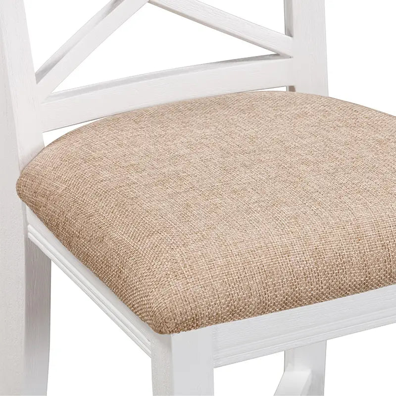 High Chair, Bar Chair, Paddington range, acacia timber, greywash finish, brushed white frame, versatile seating, elegant design, ergonomic comfort, durable construction.