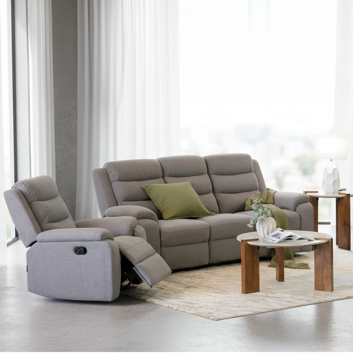Sora 3 Seater Recliner Sofa