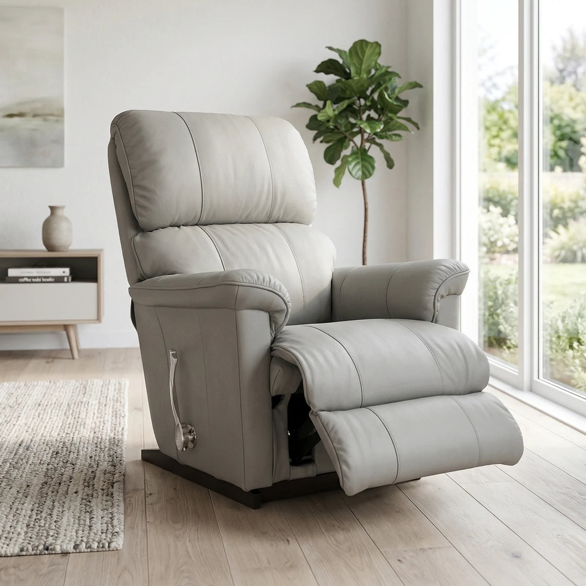 Stanley Leather Rocker Recliner
