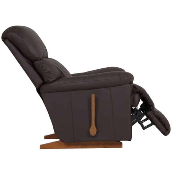 Summit Leather Rocker Recliner Side