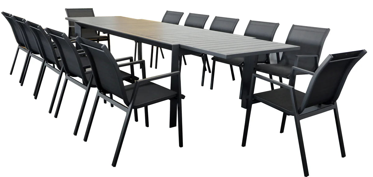 Icaria 13 Piece Extension Outdoor Dining Setting