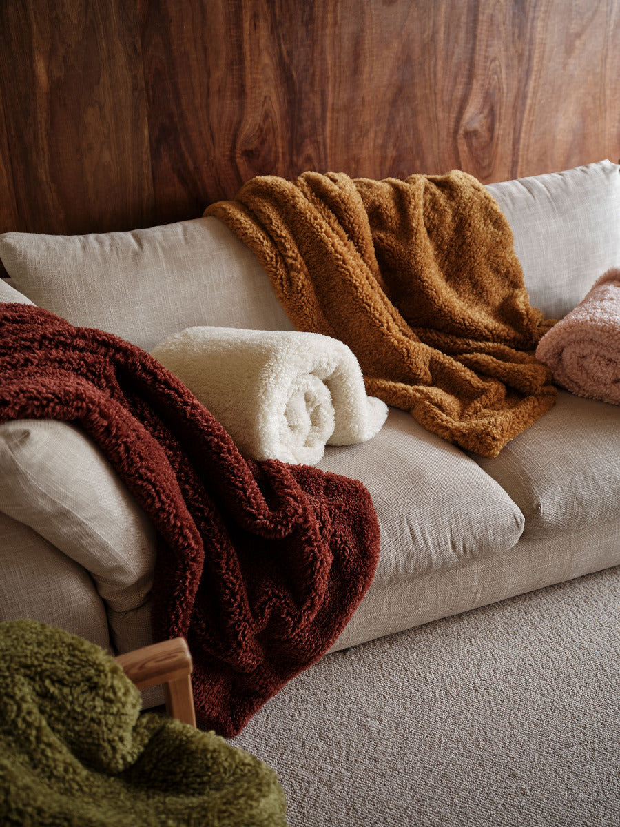 Shetland Cream Throw