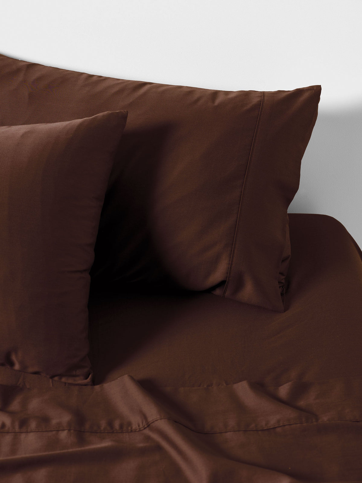 400TC Bamboo/Cotton Nara Chocolate Bamboo Cotton Standard Pillowcase