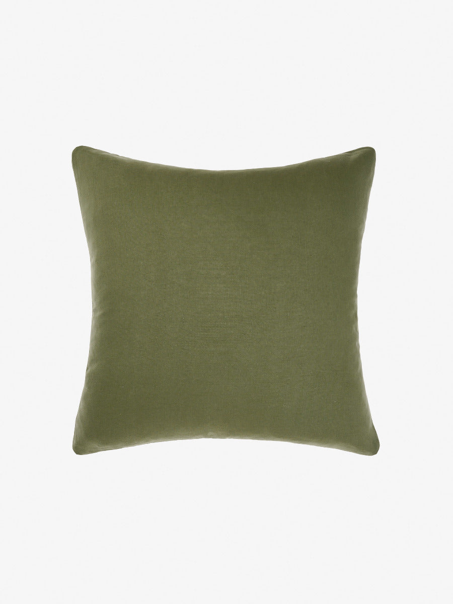 Pure Linen Nimes Moss European Pillowcase