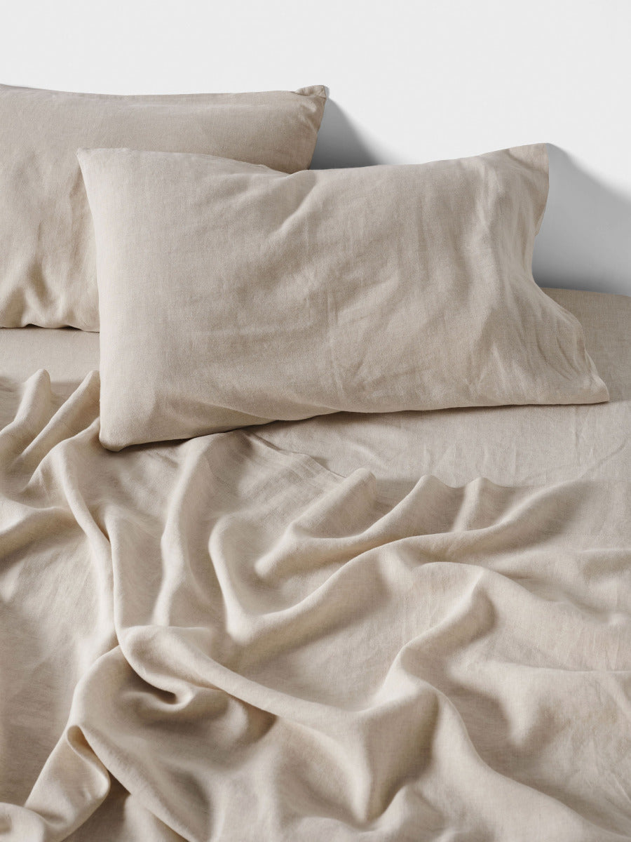Pure Linen Nimes Natural King Pillowcase