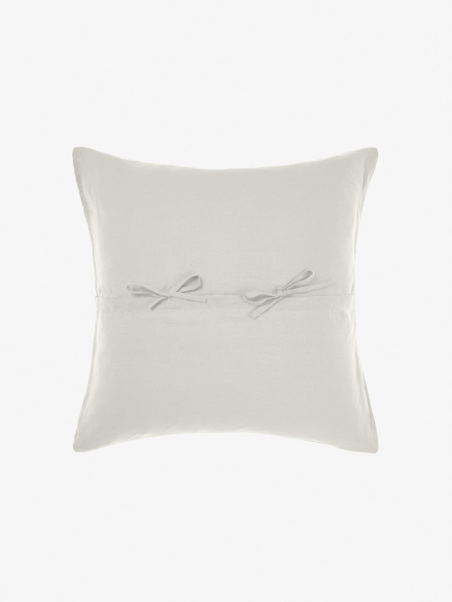 Pure Linen Nimes Pale Grey European Pillowcase