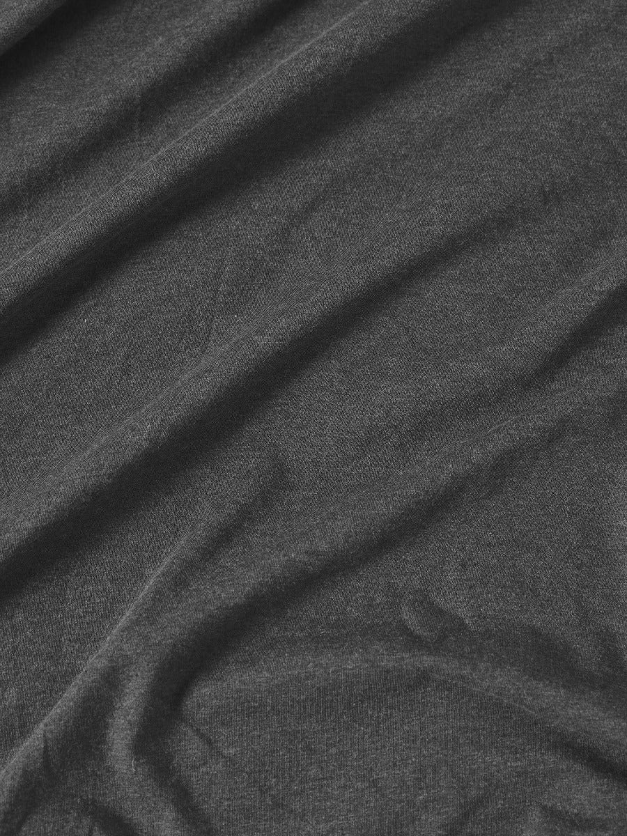 Ryland Charcoal Fitted Sheet + Pillowcase Set