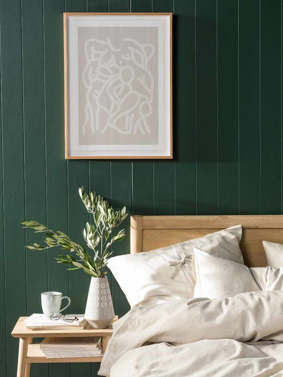 Pure Linen Nimes Natural Quilt Cover Set