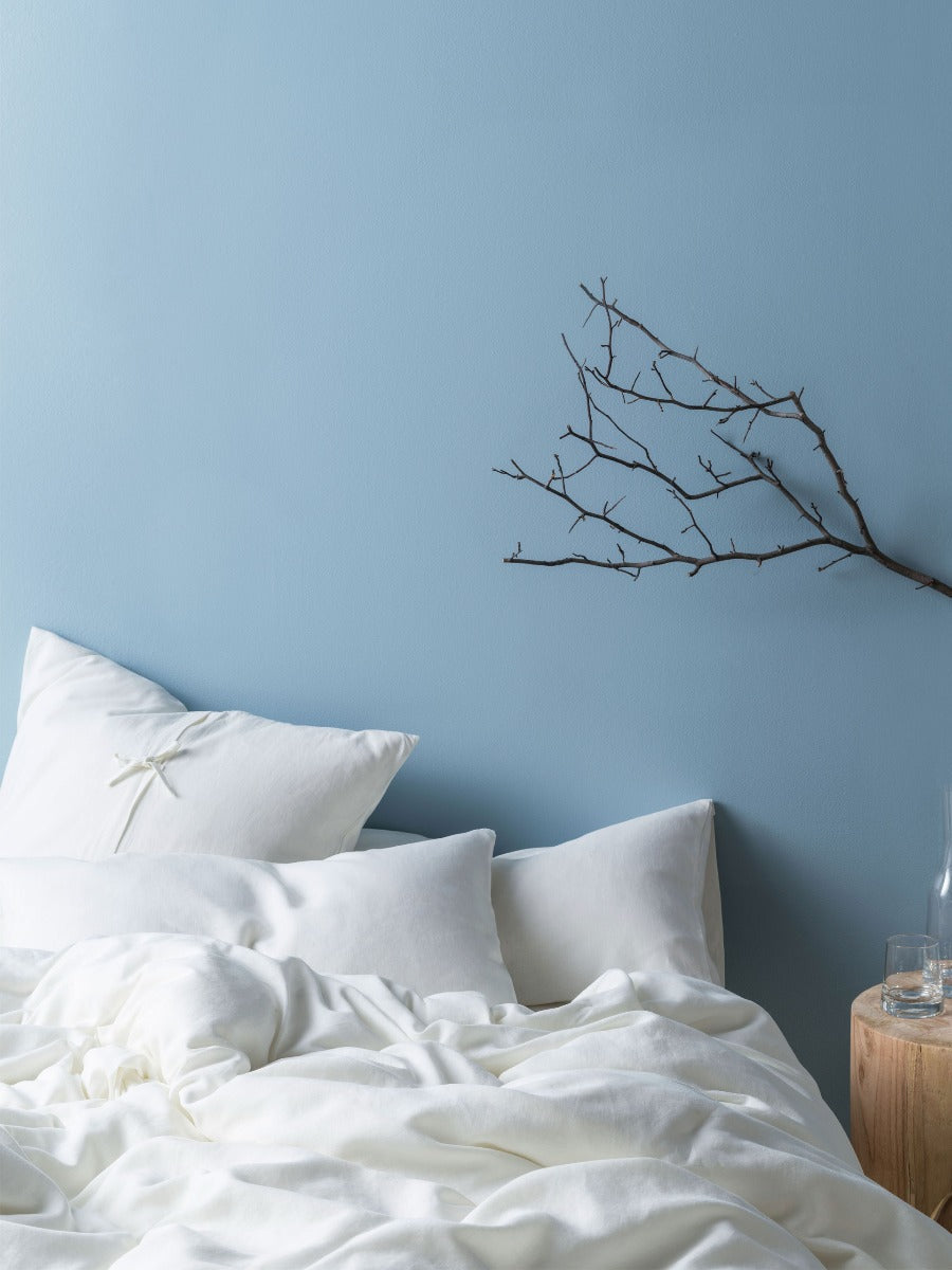 Pure Linen Nimes White European Pillowcase