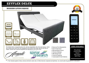 EzyFlex Split King Adjustable Bed with Lux Comfort Mattresses