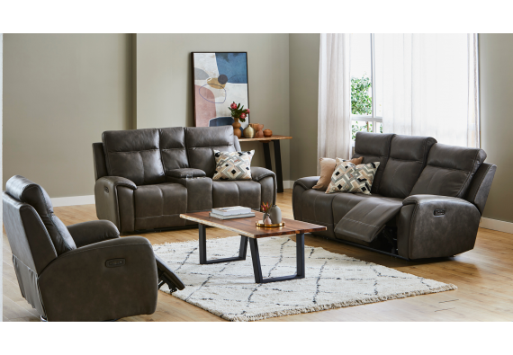 Knox Fabric Electric 3 Seater, 2 Seater or Recliner Chair