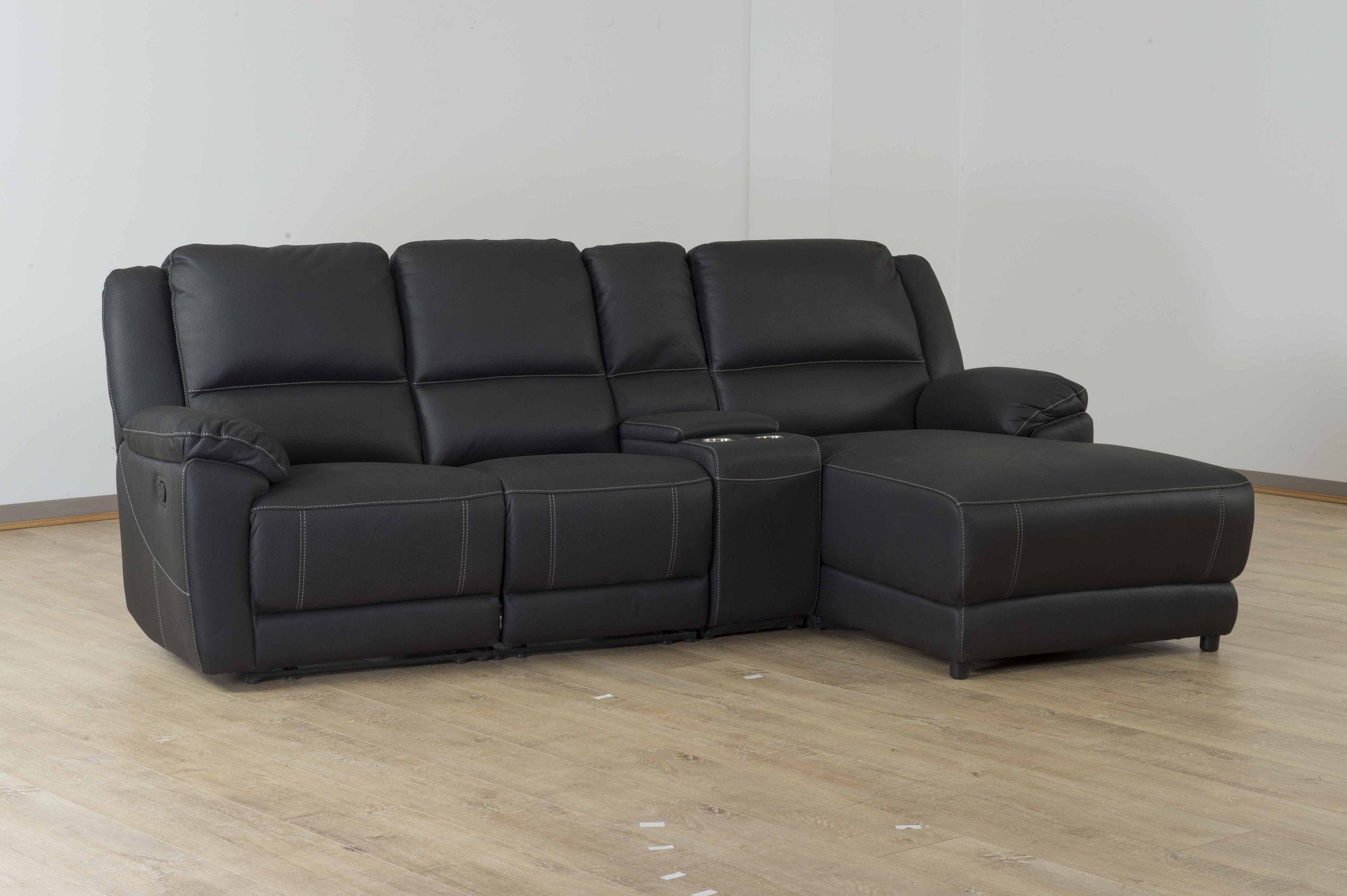 Silverton Fabric Home Theatre with Console and Corner Chaise