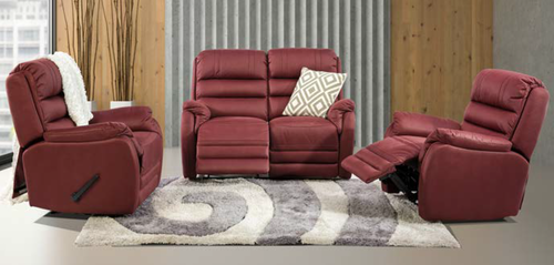 Wisconsin Fabric 2 Seater with Recliner Chairs
