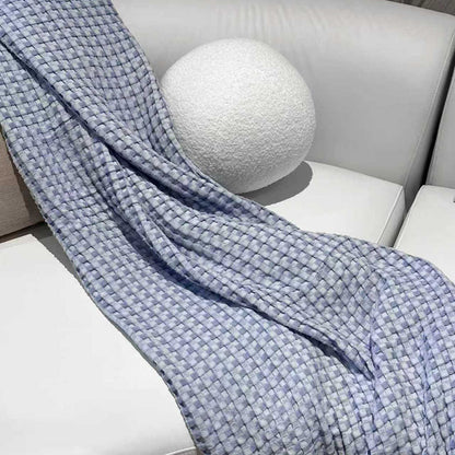 Cotton Bamboo Waffle Blanket