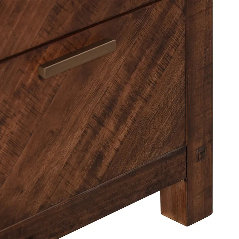 Colchester Tallboy, Parquet design tallboy, Natural wood dresser, Elegant storage solution, Luxury tallboy dresser, Space-saving bedroom furniture, Timeless tallboy design, High-quality wood furniture, Sophisticated home decor, Durable wood tallboy