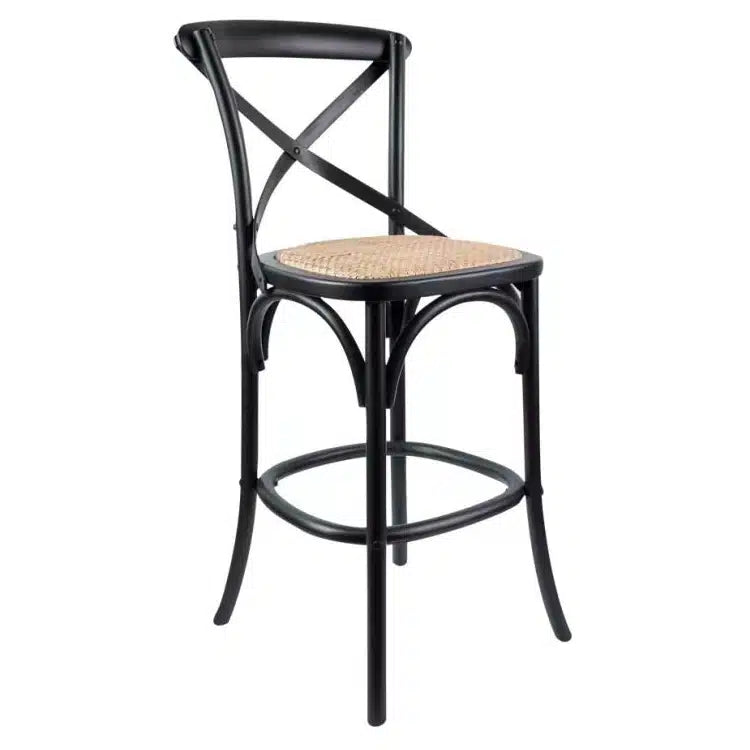 Cafe Kitchen Stool with Back