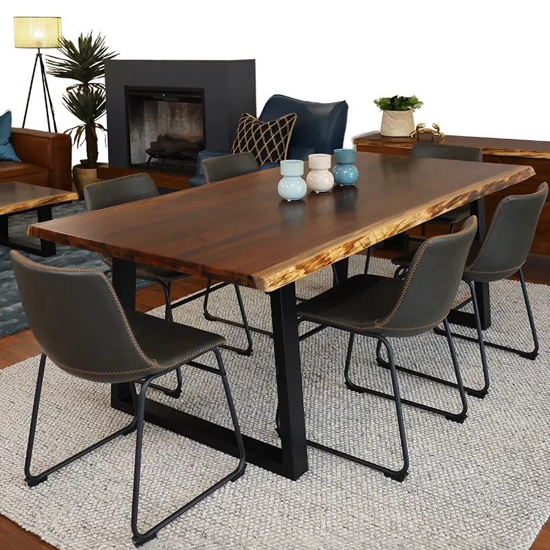 Fortitude Dining Table, Tasmanian Blackwood Dining Table, Live Edge Dining Table, Luxury Wood Dining Tables, Fortitude Blackwood Furniture, Unique Dining Furniture, Eco-Friendly Wood Dining Table, Artistic Wood Dining Tables, Black Recess Dining Table Design, Natural Wood Dining Furniture