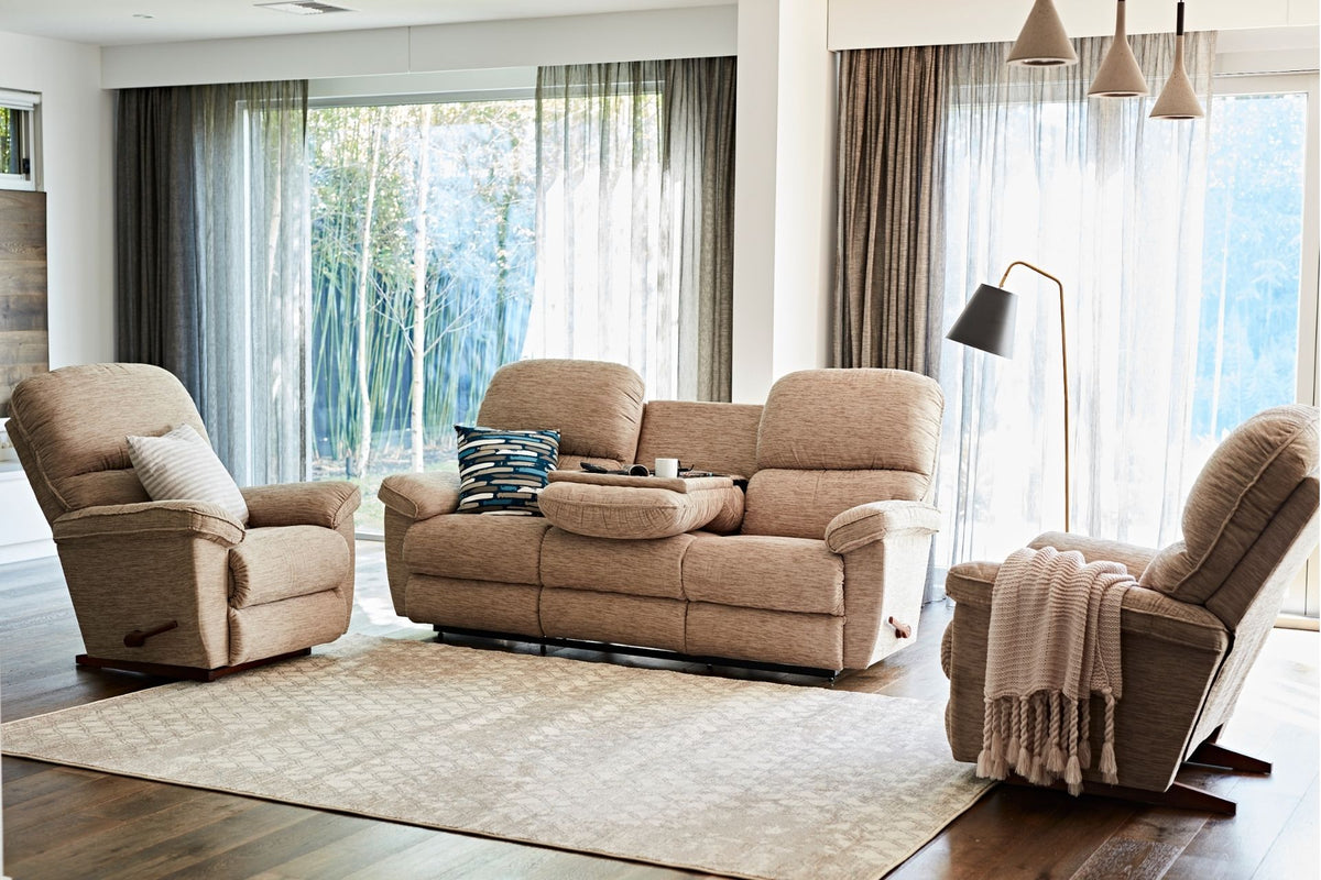 La-Z-Boy Clarkston 3 Seater Wall Saver Sofa with Drop Down Tray