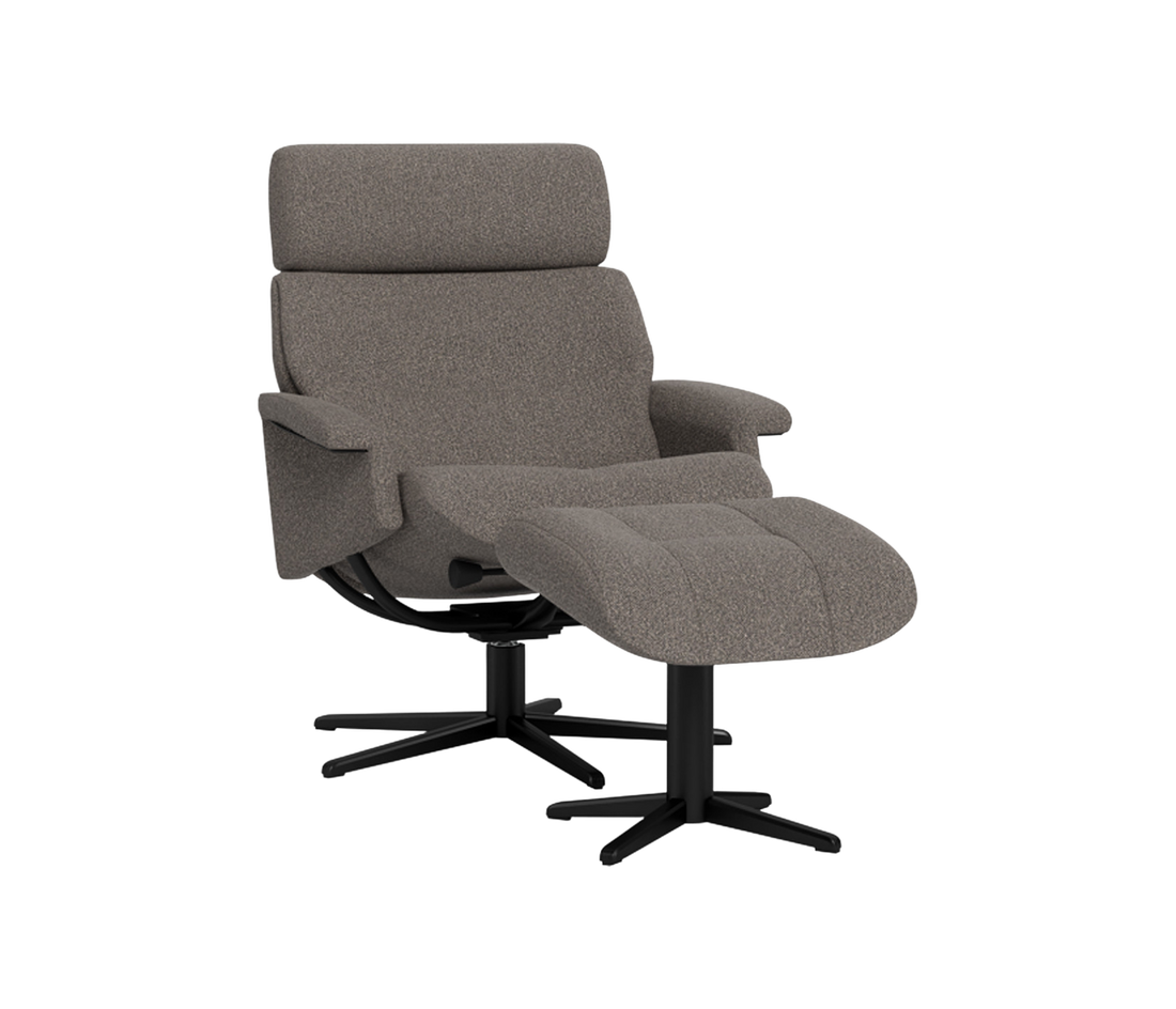 La-Z-Boy Malaga Swivel Recliner + Footstool