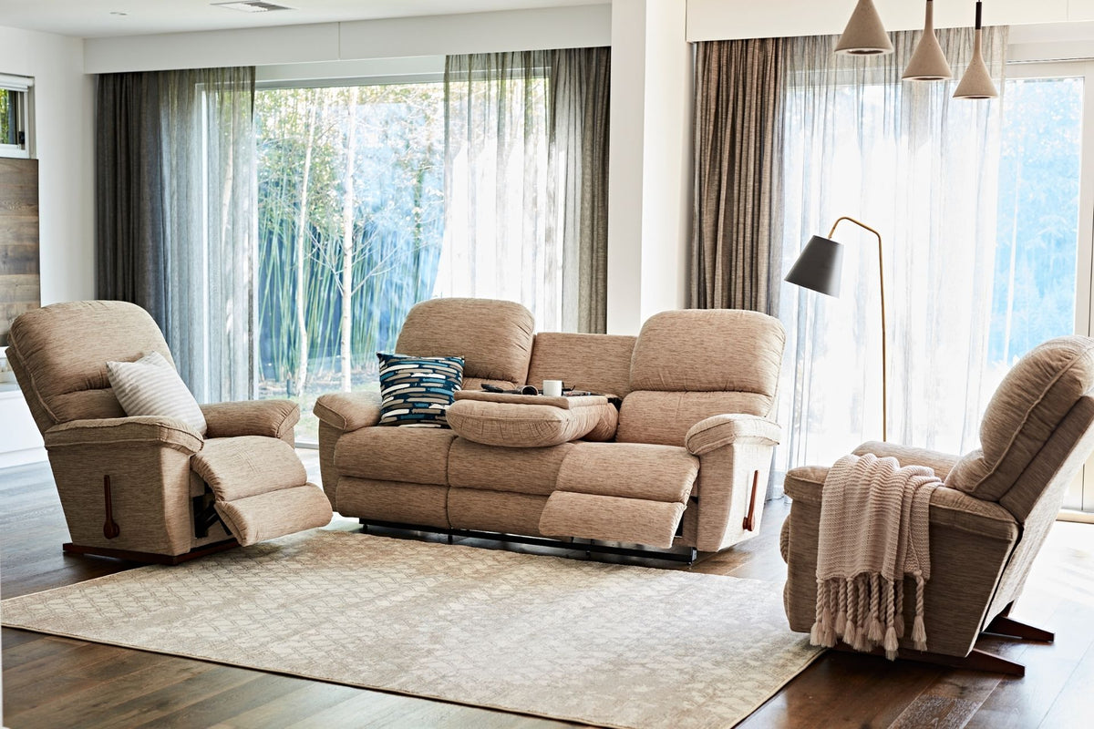 La-Z-Boy Clarkston 3 Seater Wall Saver Sofa with Drop Down Tray