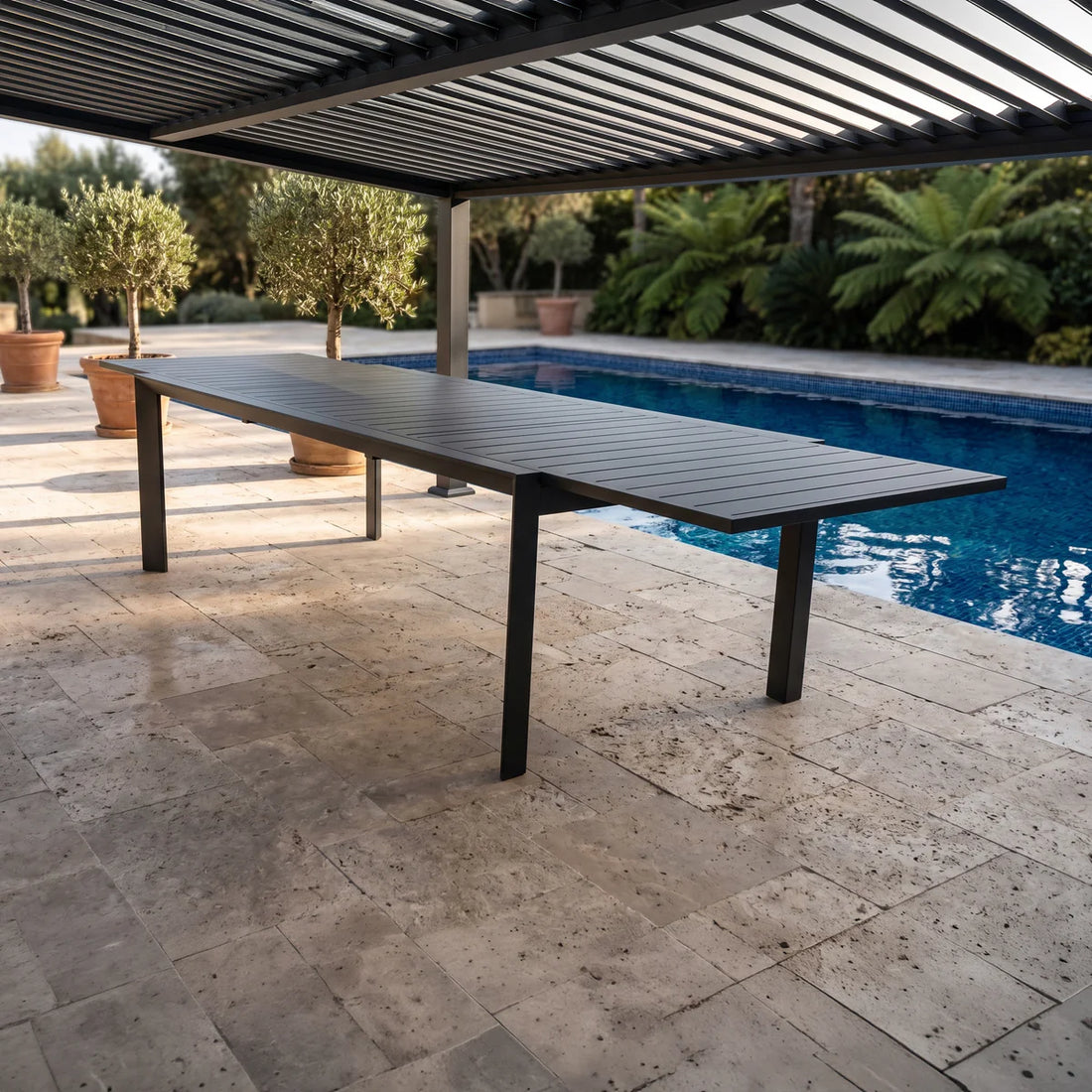 Icaria Extension Outdoor Dining Table 220-346cm