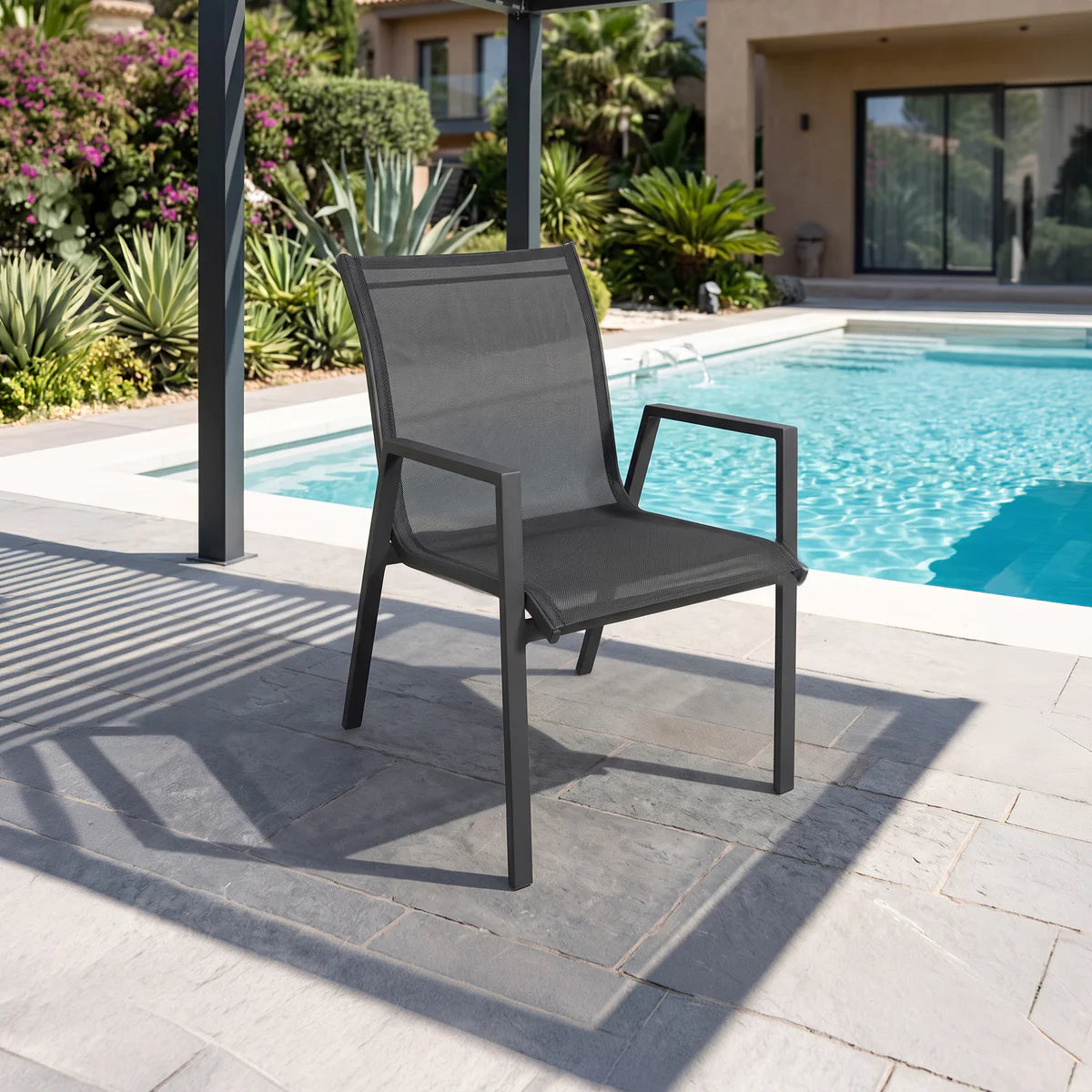 Icaria Stackable Outdoor Dining Chair
