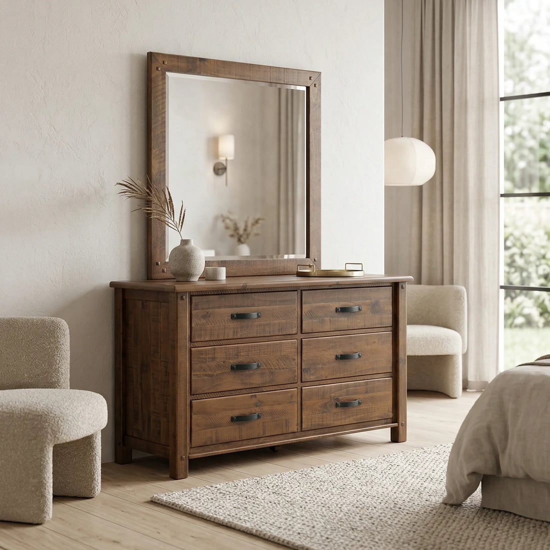 Longyard Dresser &amp; Mirror