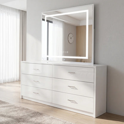 Nook Dresser &amp; Mirror-White