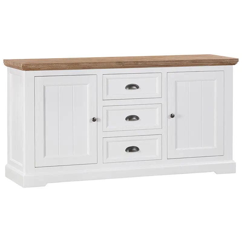 Buffet, Paddington range, acacia timber, greywash finish, brushed white accents, VJ panelling, versatile storage, elegant design, timeless appeal, durable construction.