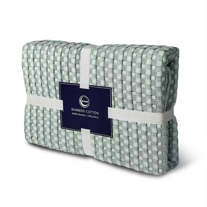 Cotton Bamboo Waffle Blanket