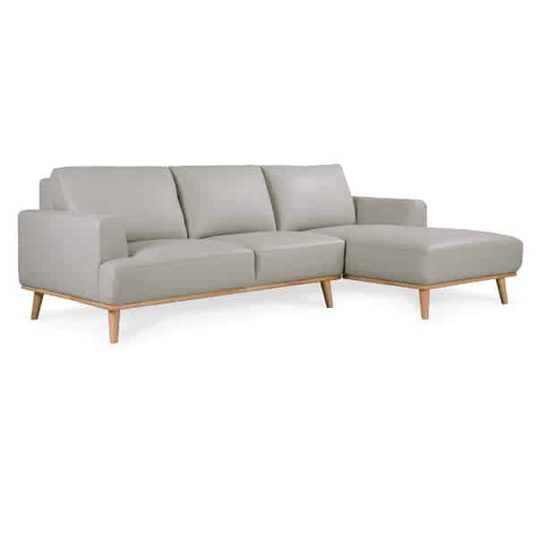 Stanford Leather Sofa Chaise