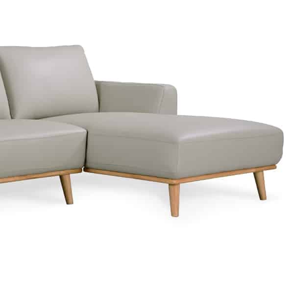 Stanford Leather Sofa Chaise