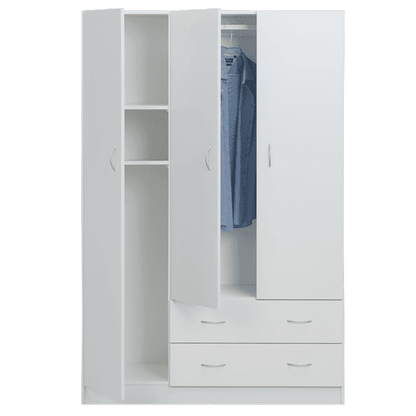 Wardrobe - 3 door, 2 drawer