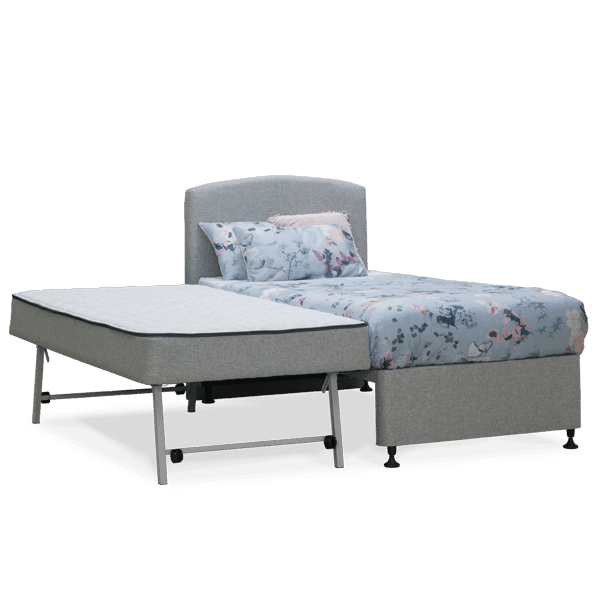 Trundle + Bed King/Single with Banks Bedhead.