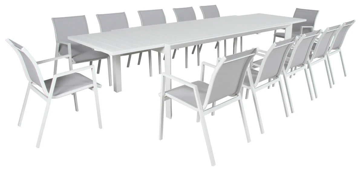 Icaria 13 Piece Extension Outdoor Dining Setting