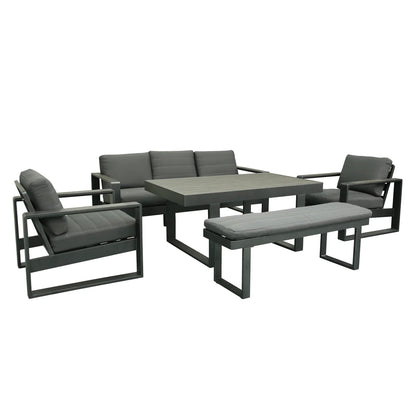 Maderia 5 Piece Outdoor Lounge and Dining Setting