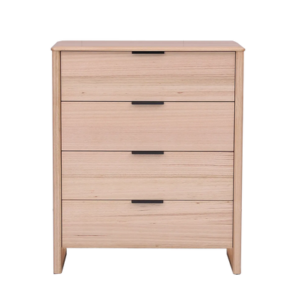 Tallboy with four drawers in modern finish