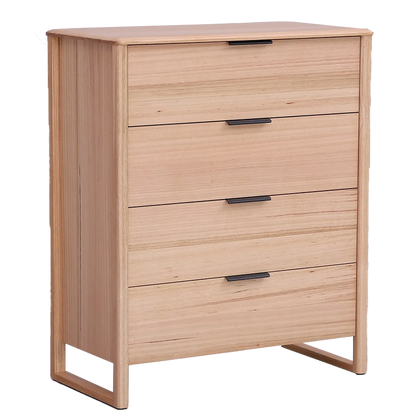 Tallboy with four drawers in modern finish