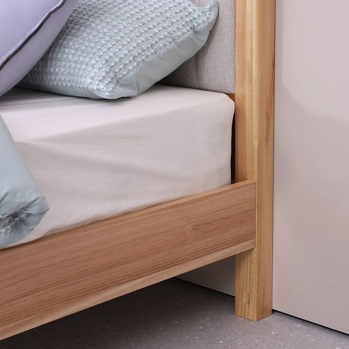 Made with solid New Zealand Ash wood tops &amp; legs and Ash veneer on other parts to provide a durable, stylish piece of long lasting furniture.