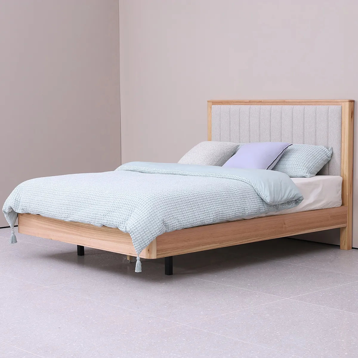 Made with solid New Zealand Ash wood tops &amp; legs and Ash veneer on other parts to provide a durable, stylish piece of long lasting furniture.