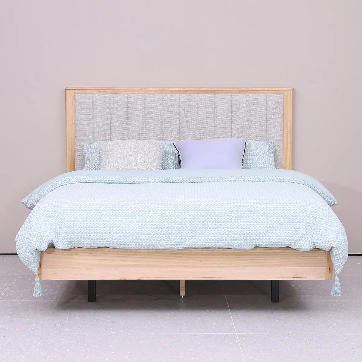 Made with solid New Zealand Ash wood tops &amp; legs and Ash veneer on other parts to provide a durable, stylish piece of long lasting furniture.