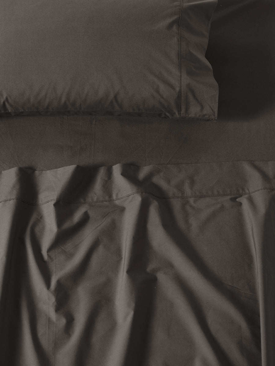 1000TC Cotton Sateen Charcoal Sheet Set