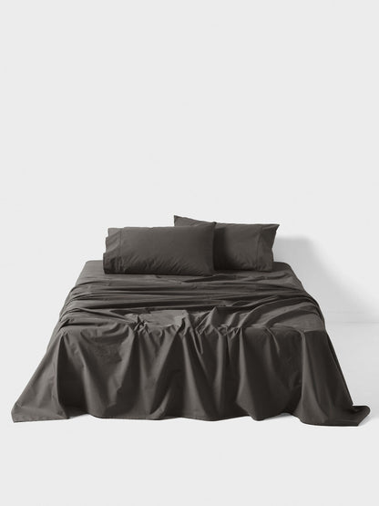 1000TC Cotton Sateen Charcoal Sheet Set