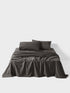 1000TC Cotton Sateen Charcoal Sheet Set