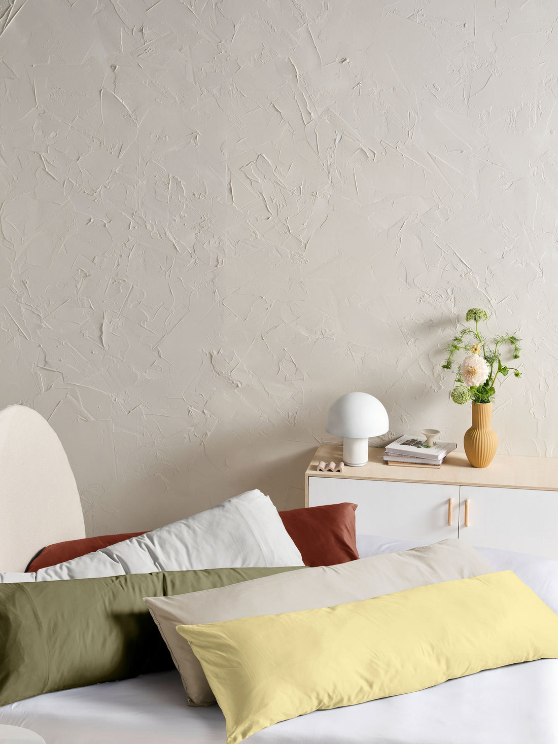 500TC Cotton Sateen Augusta Natural Body Pillowcase