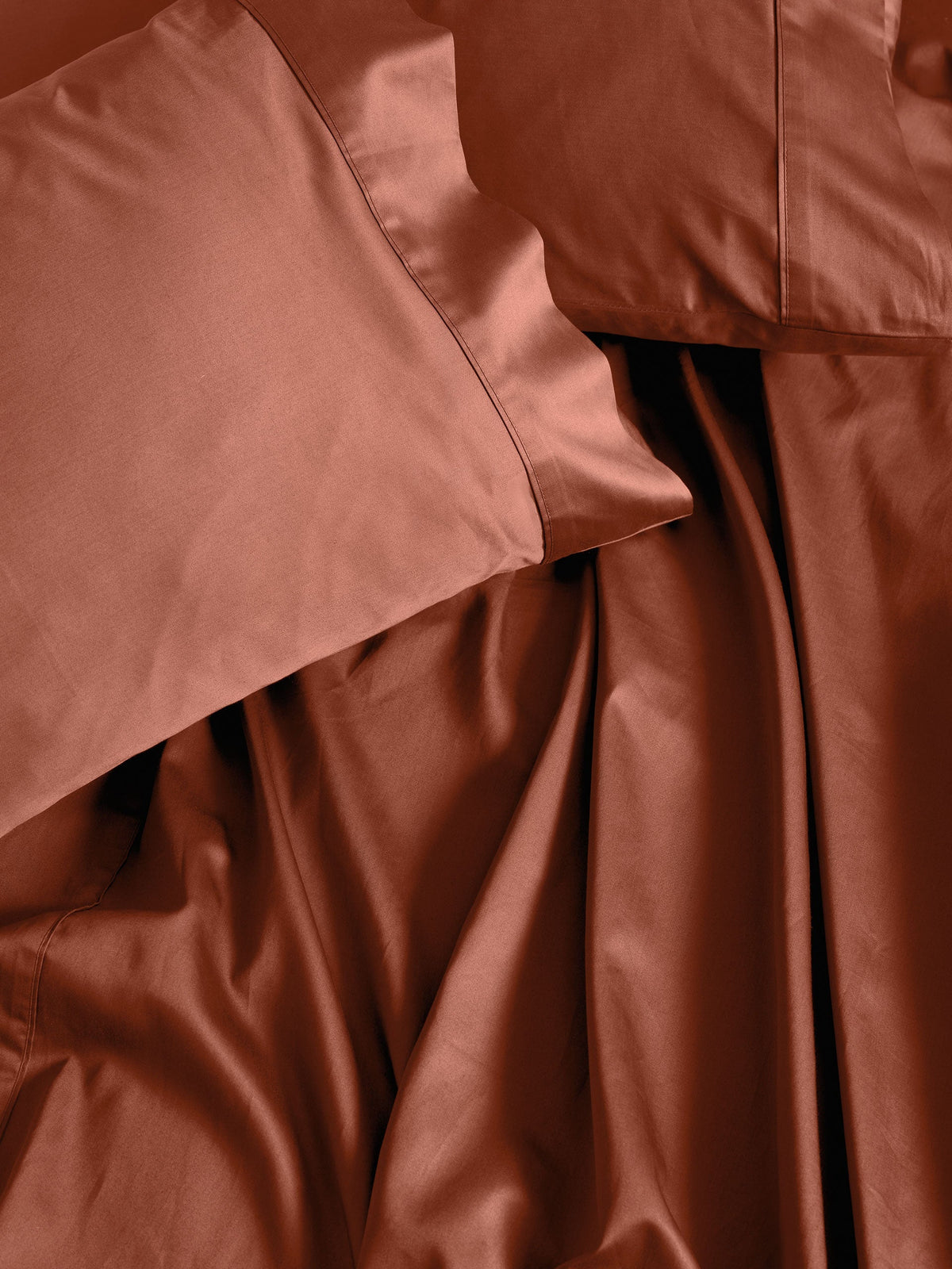 500TC Cotton Sateen Augusta Brick King Pillowcase