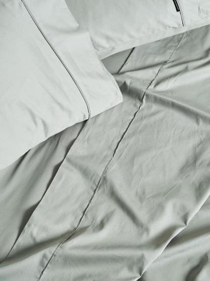500TC Cotton Sateen Augusta Green Gum Flat Sheet
