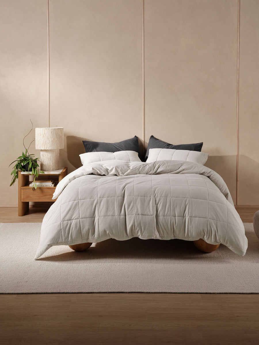 Ryland Pebble Quilt Cover Set